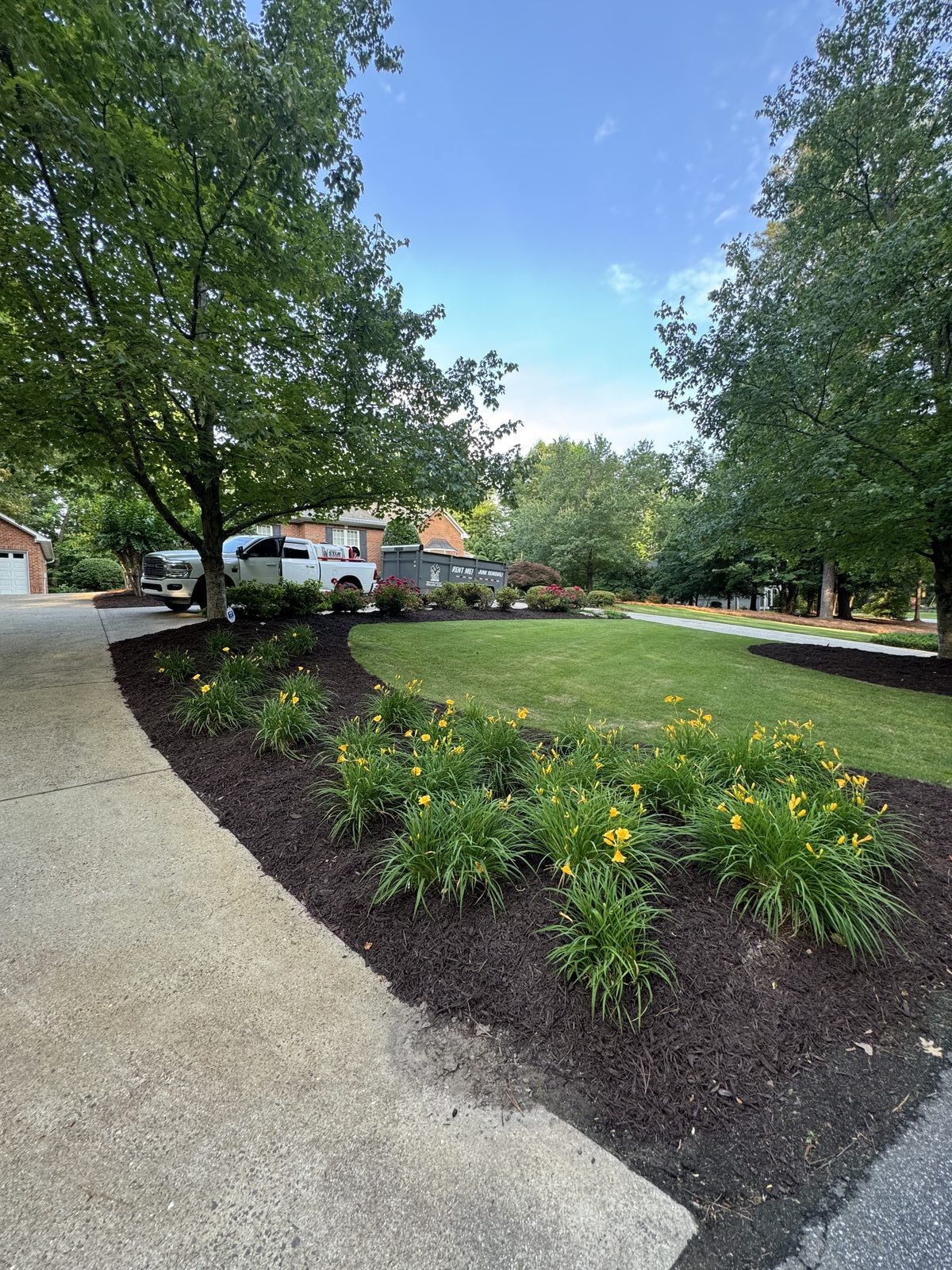 Vida Solutions truck with daylilies in Canton, GA